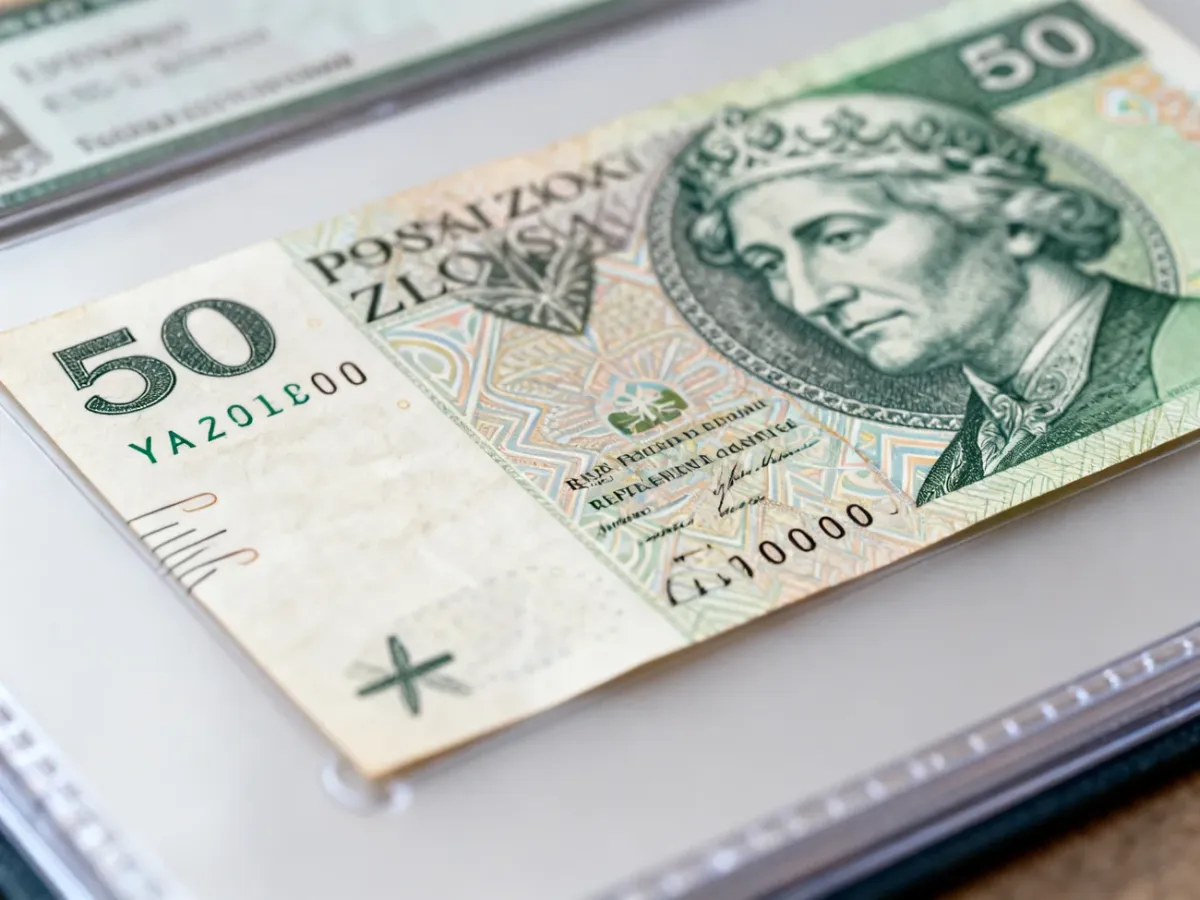 Kolekcjonerski banknot 50 zł z serią YA i niskim numerem seryjnym